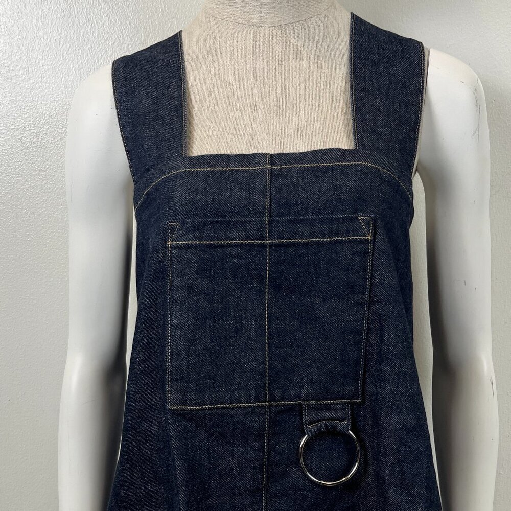 SOLD / FLORA ANIMALIA DENIM  APRON TOP - Picture 2 of 10